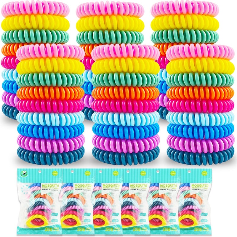 BuggyBands 54 Pack Mosquito Repellent Bracelets, DEET-Free Insect & Bug Repellent Wrist Bands with 60 Pack Smile Mosquito Patches for Kids & Adults Outdoor Camping Fishing Traveling - Image 1